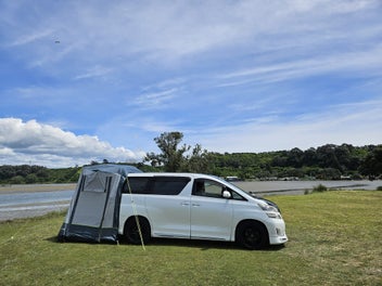 Camper tailgate tent photo 1