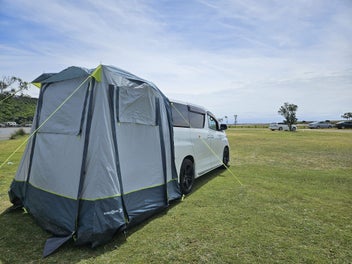 Camper tailgate tent photo 2